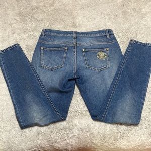 Roberto Cavalli size46 light denim skinny jeans